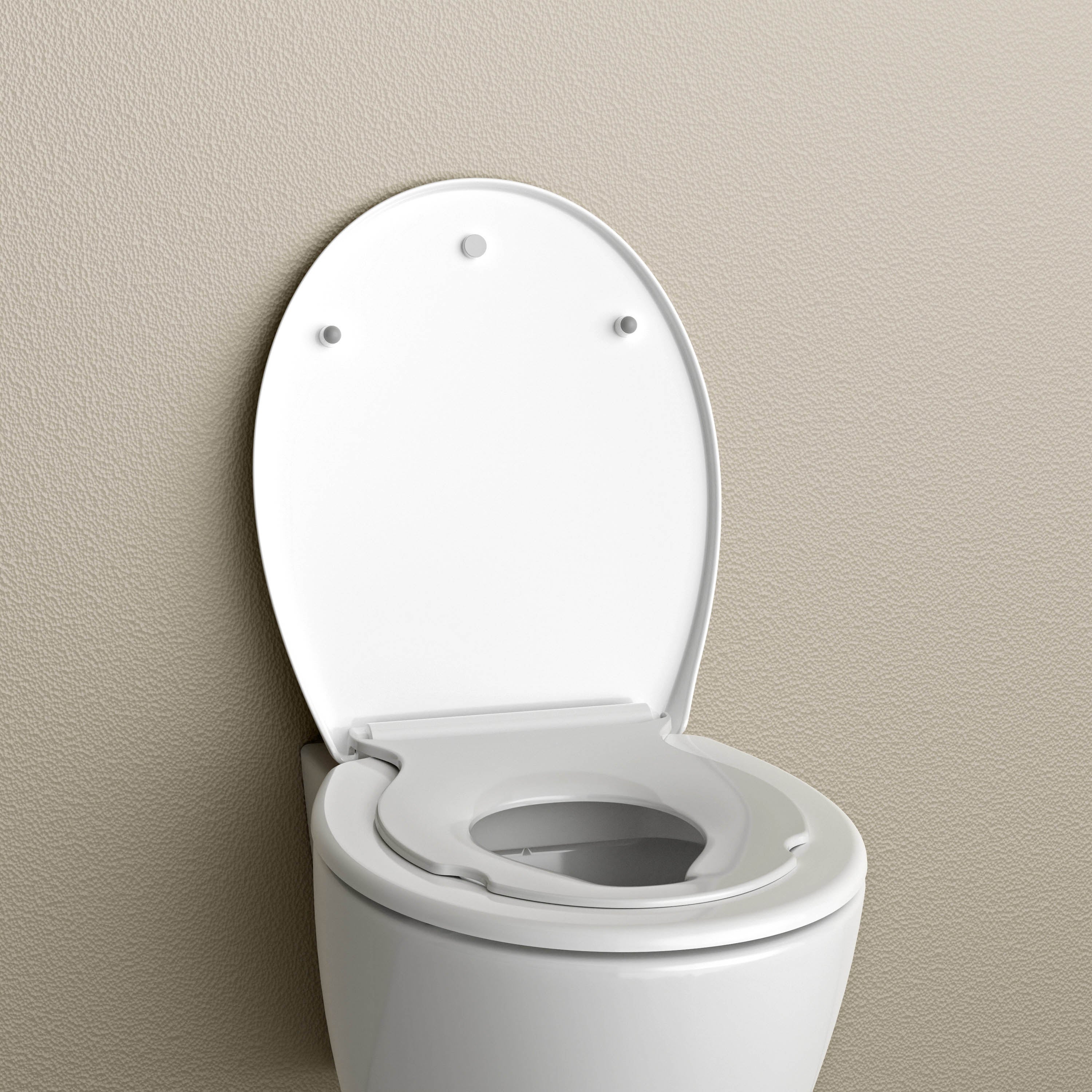 BERNSTEIN Abattant WC plastique Lunette WC moderne, Cuvette