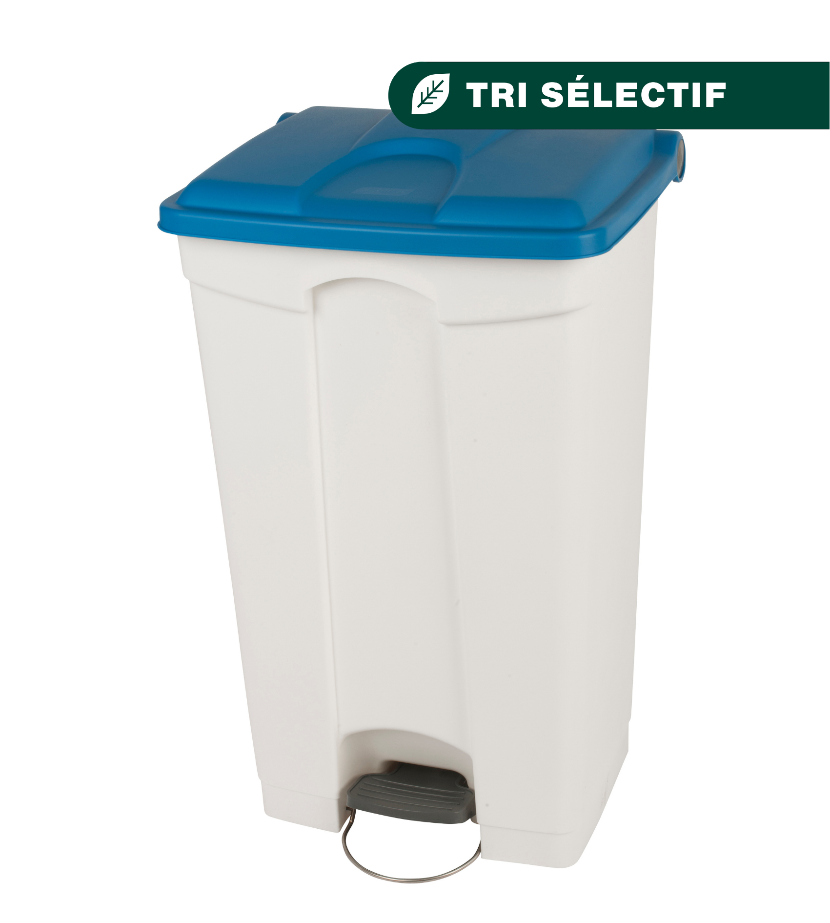 JVD - Container 90L blanc couvercle bleu - Matériel professionnel ...