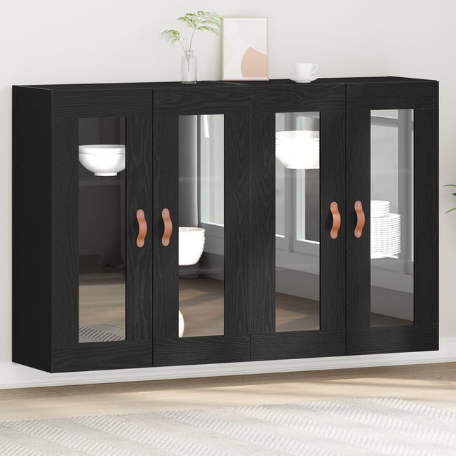 Armadio a muro nero vidaXL 69,5x34x90 cm Armadio a muro nero vidaXL 69,5x34x90 cm