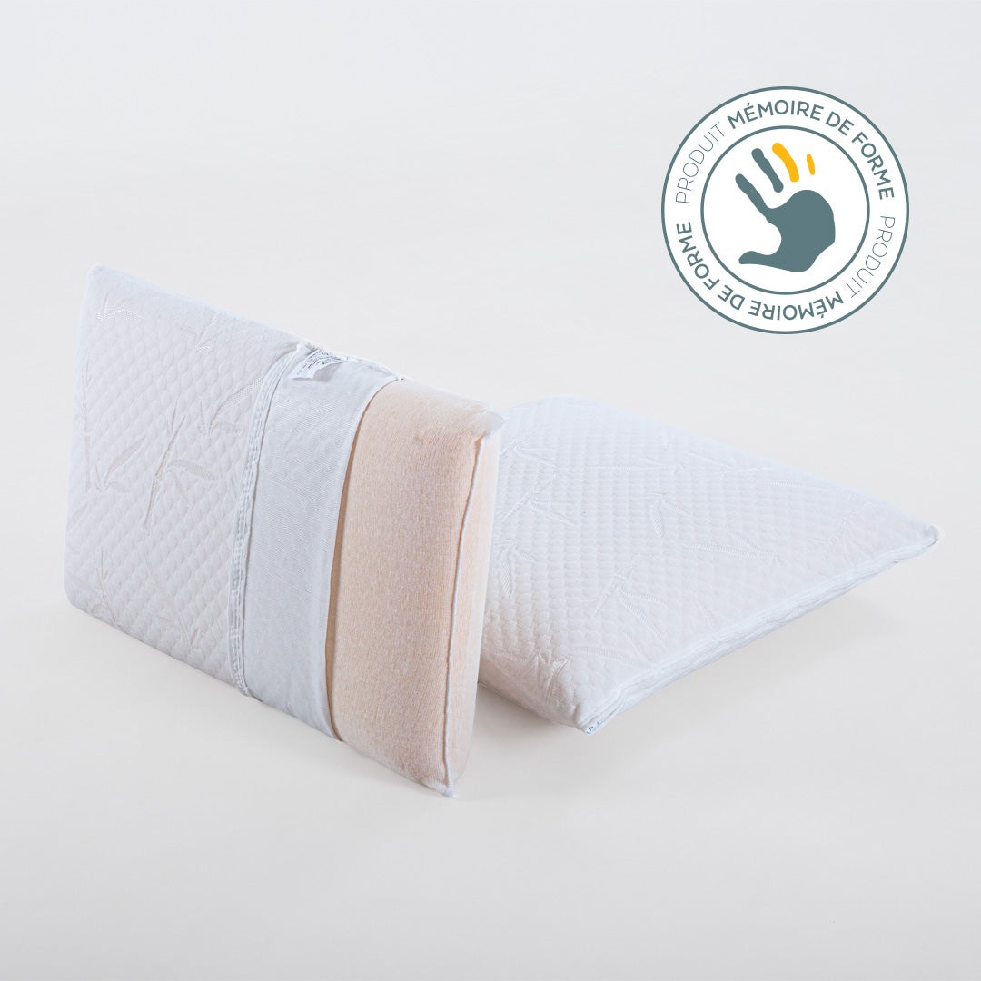 OLYMPE LITERIE | Oreiller 40x60 cm SERENITE | Mousse avec mémoire de forme - 3