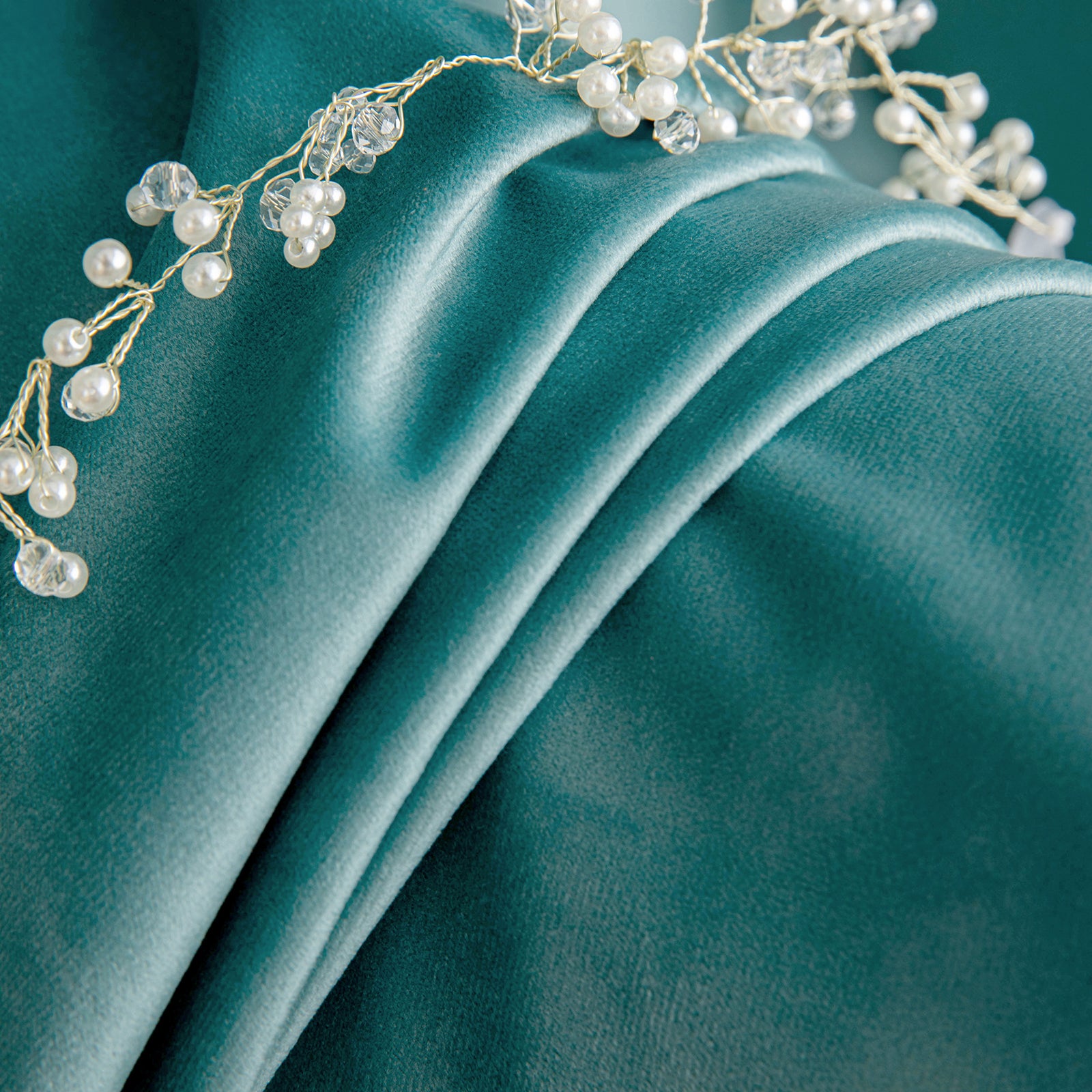 Rideaux Occultants Thermiques en Velours Épais 2 pièces, Isolation & Élégance, Convient pour les salons et les chambres à coucher 132x305CM Sarcelle - 8