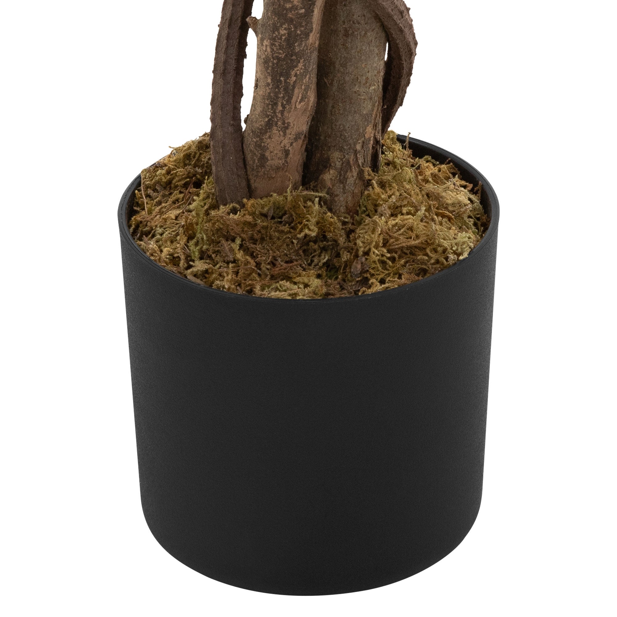 Plante artificielle cerisier 180 cm faux arbre décoratif imitation réaliste en plastique avec des fleurs roses pot inclus pour intérieur et extérieur - 4