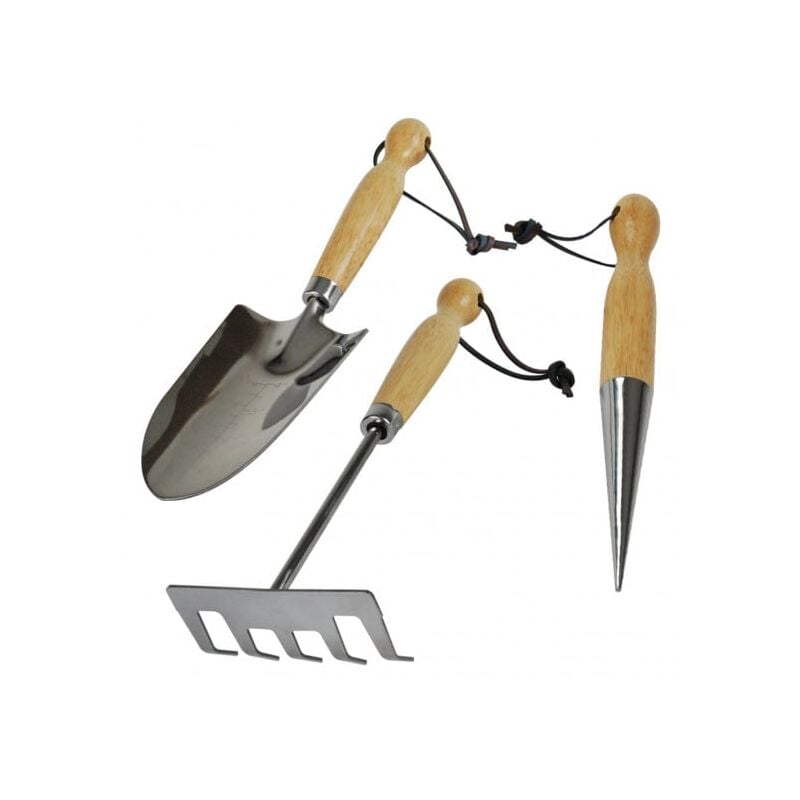 Zestaw 3 narzędzi ogrodniczych Inox Krisalys