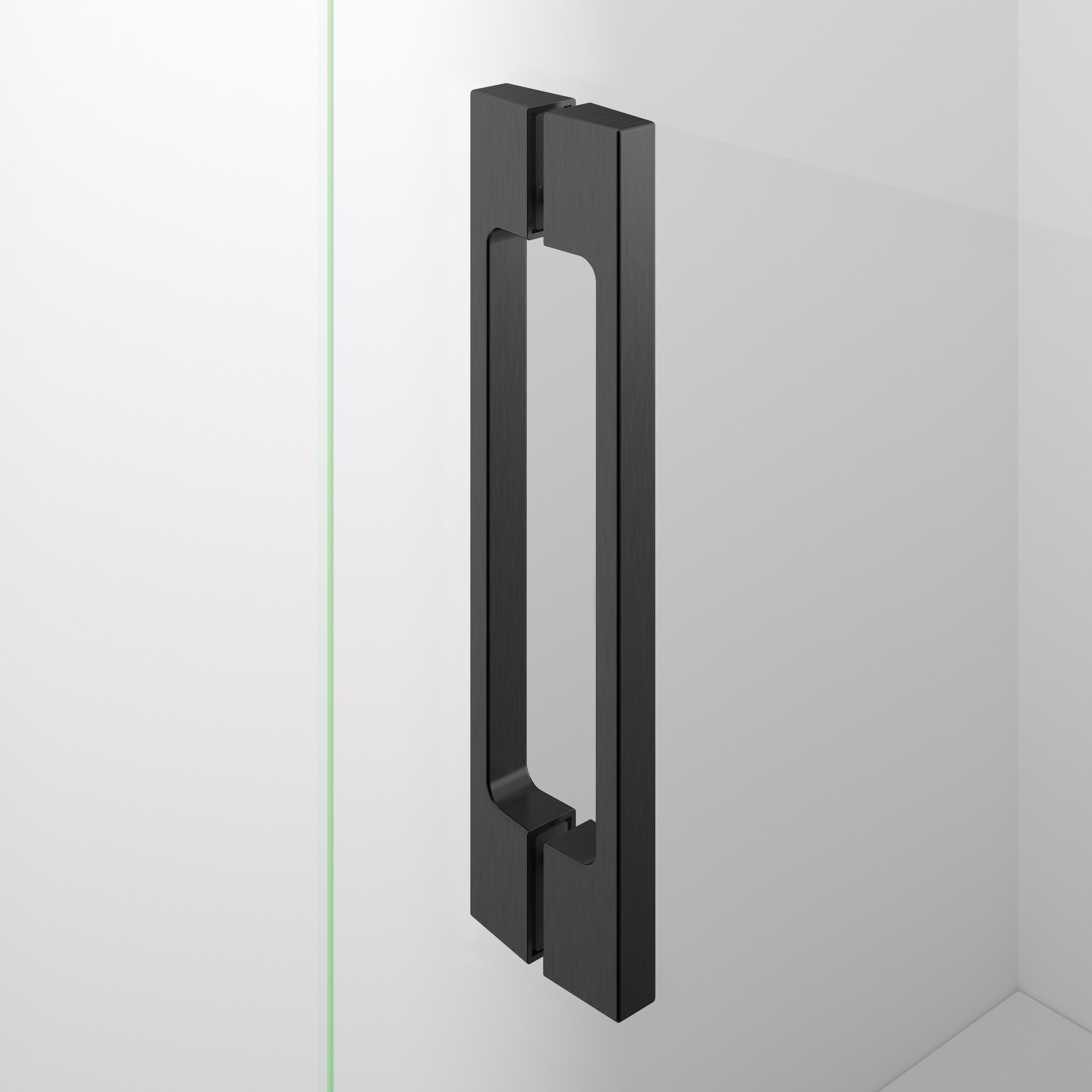 BELLOBATH - Paroi de duche angular com 2 portas deslizantes + 2 fixas - Vidro temperado - Preto - Largura adaptável 67-69 x 137-139 cm - Alto 195 cm - 4