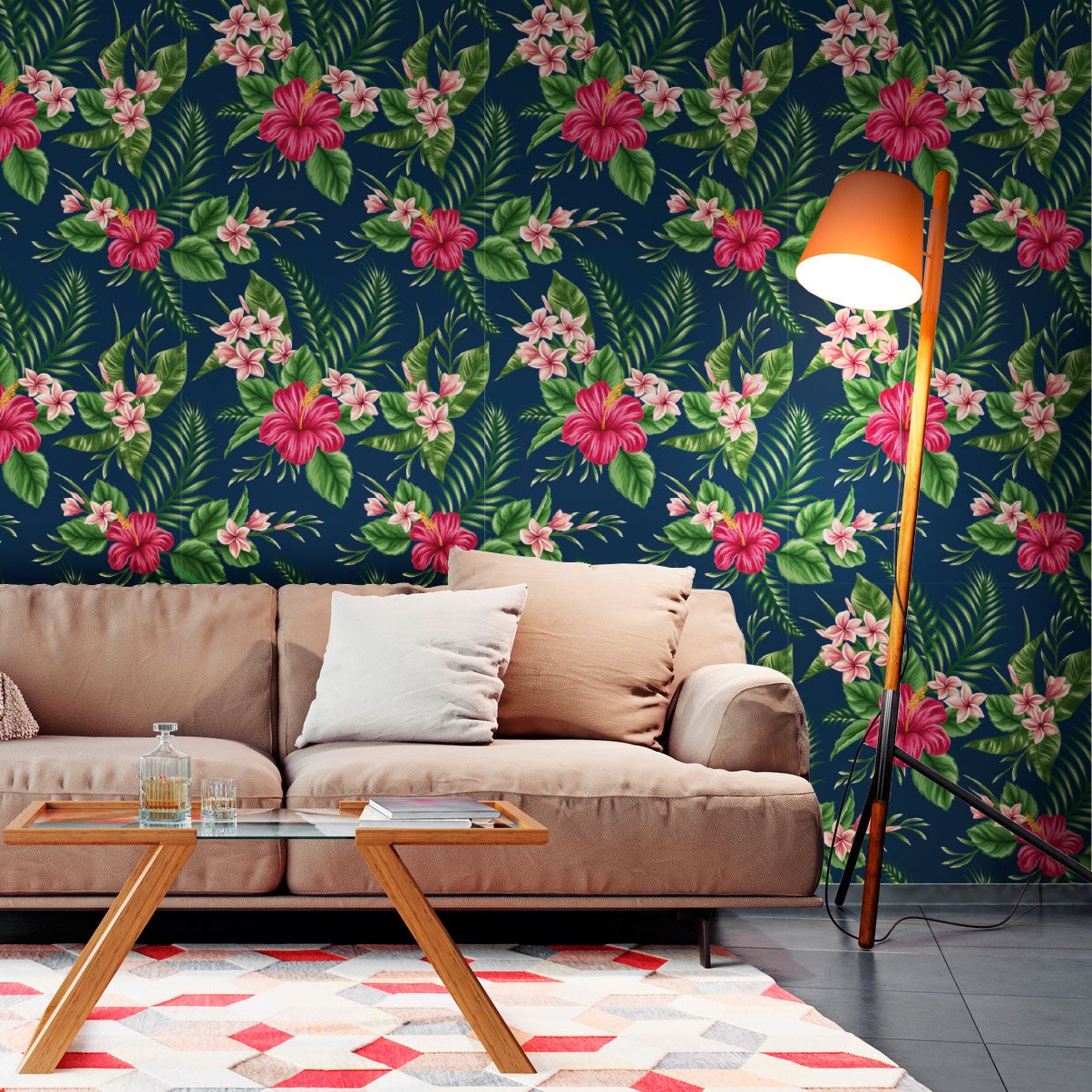 Adesivo carta da parati tropicale Sao Goncalo - Sticker adesivo - adesivi murali - 50x50cm - 3