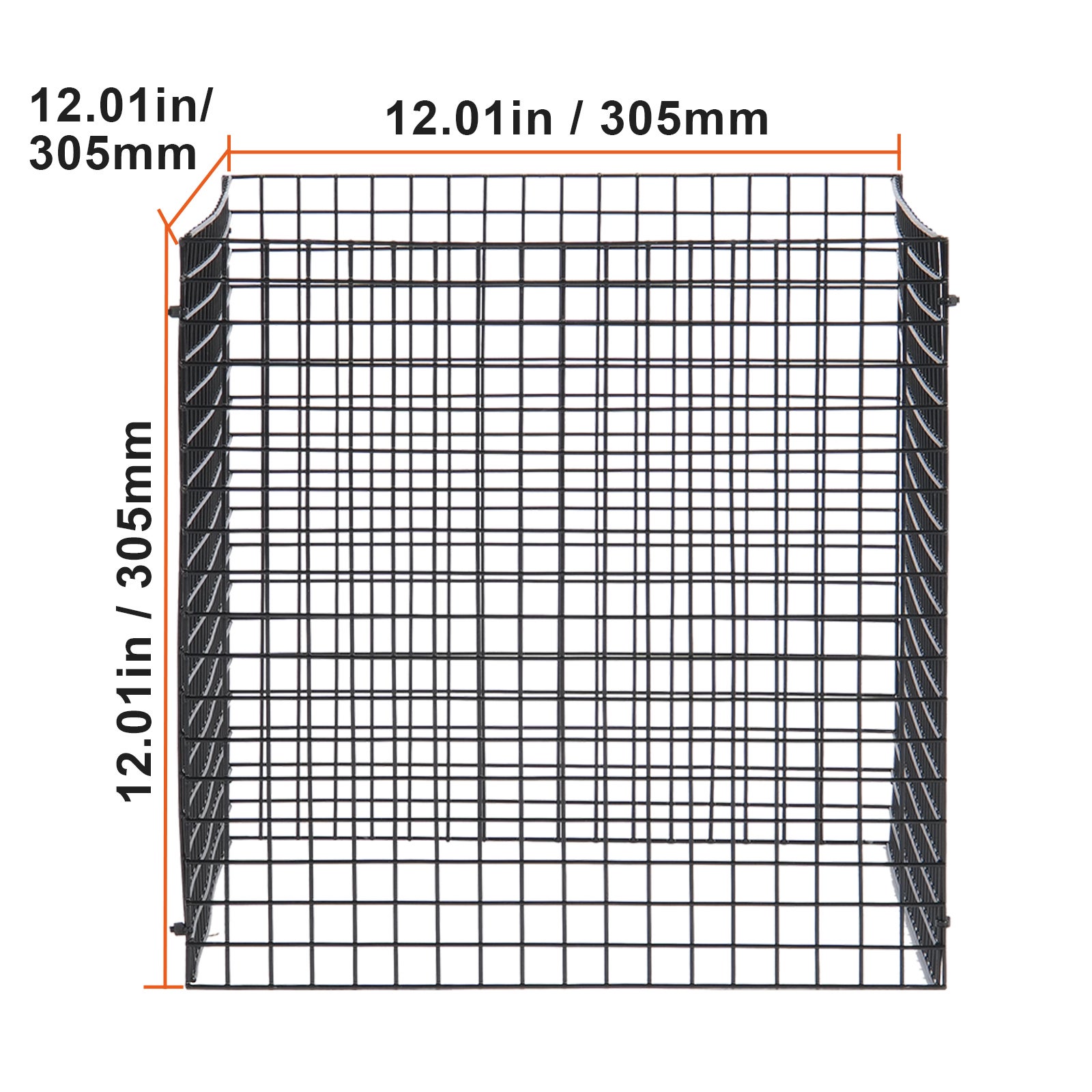 Lot 10 cages grillagées SucceBuy pour plantes 30,5 x 30,5 cm, clôtures extérieures pour plantes pour fleurs, légumes, garde les animaux à l'extérieur - 2