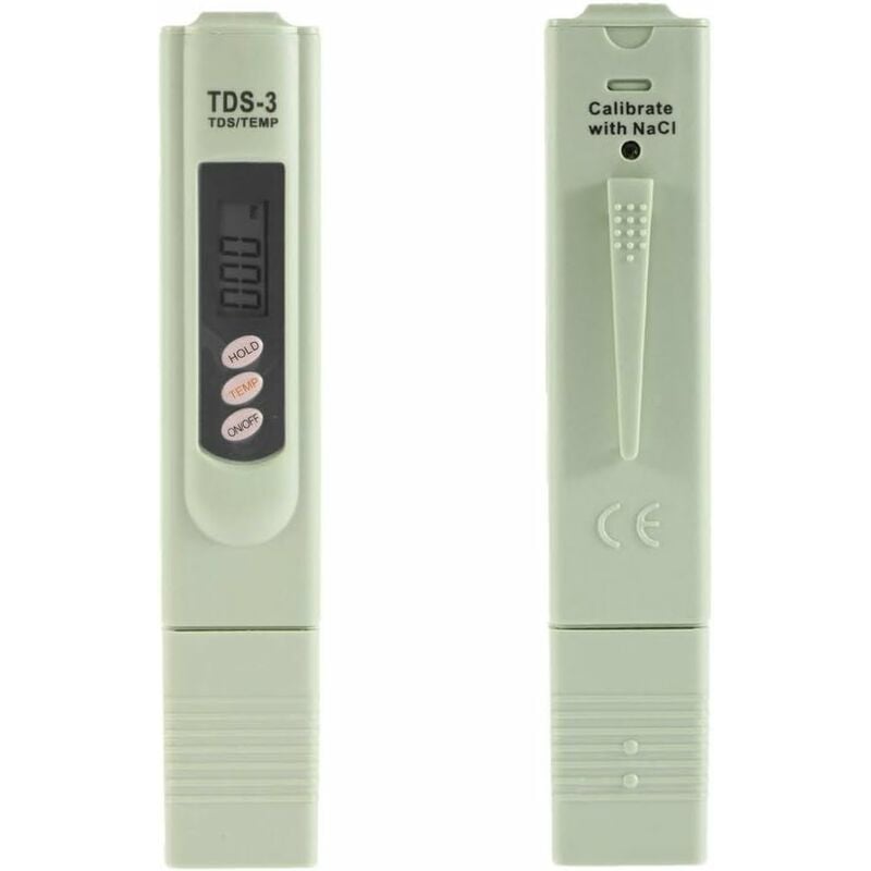 Testeur de qualité de l'eau, Testeur numérique EC TDS 3 en 1, stylo de température, pureté de l'eau, filtre hydroponique PPM for moniteur d'eau de piscine d'aquarium pour l'eau potable, les aquariums