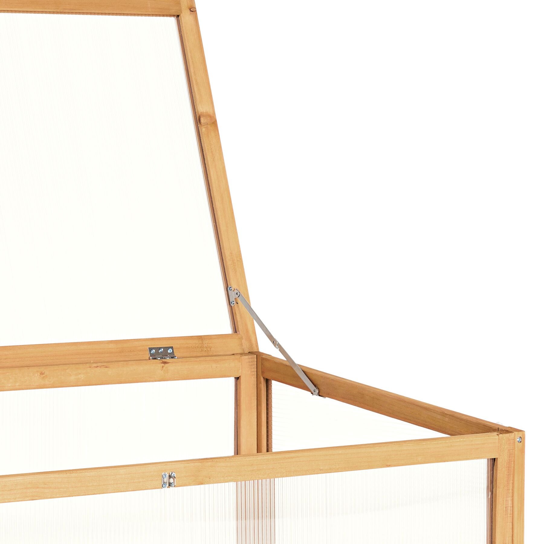 Semenzaio a letto caldo per orto rialzato marrone 115 x 53 x 34 cm TECTAKE - 7