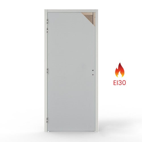 Bloc-porte coupe-feu Ei30 isoplane PREM Huiss.88/54 h.204x83.l poussant droit