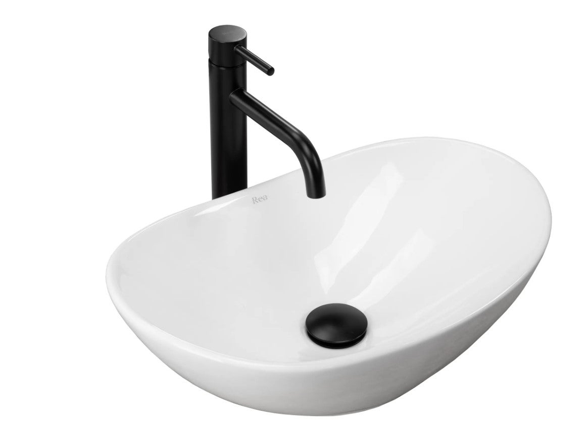 Umywalka Nablatowa Rea Royal Mini Biały 47 X 30