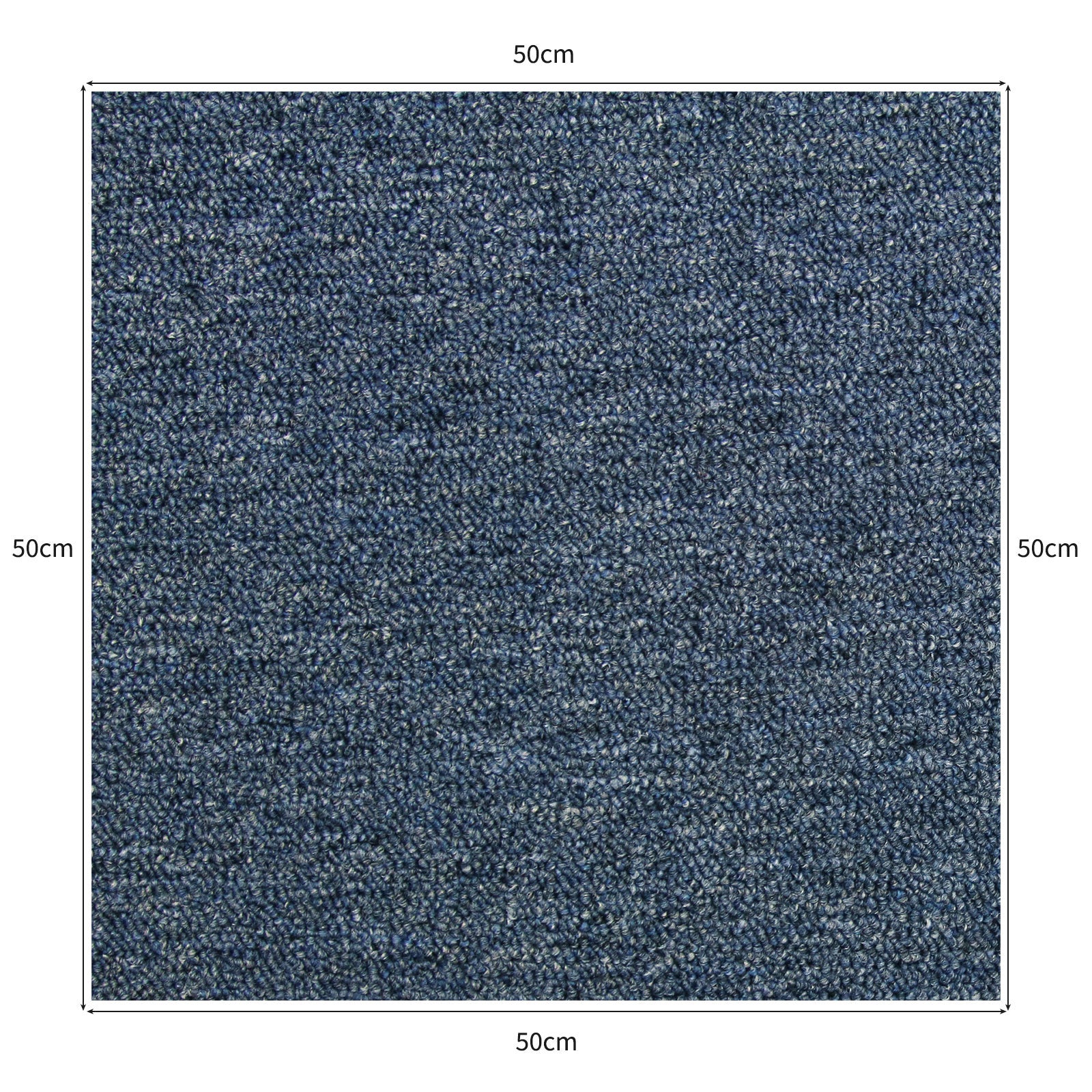 Dalle de Moquette Ultra-Résistant Couleur Bleu tempête pour Usage Professionnel, Paquet de 20 Dalles de 50cm x 50cm - 5