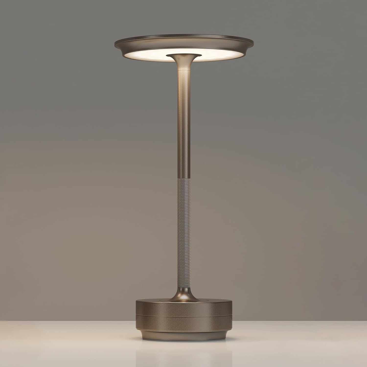 Bezprzewodowa lampa stołowa LED, akumulatorowa lampa stołowa z 3 temperaturami barwowymi (szary antracyt)