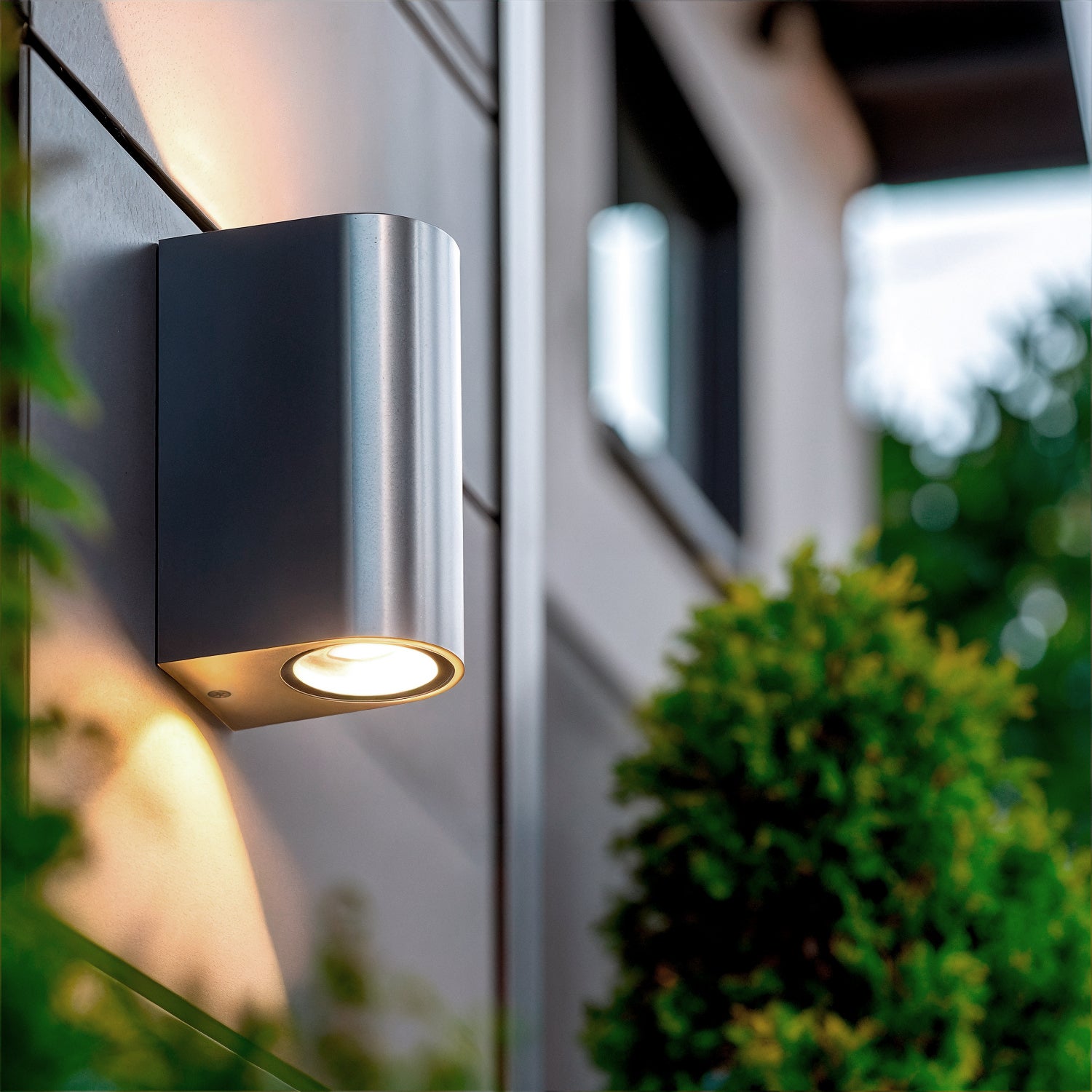 Ledkia - Aplique de Pared Exterior Aluminio Iluminación Doble Cara Big ...