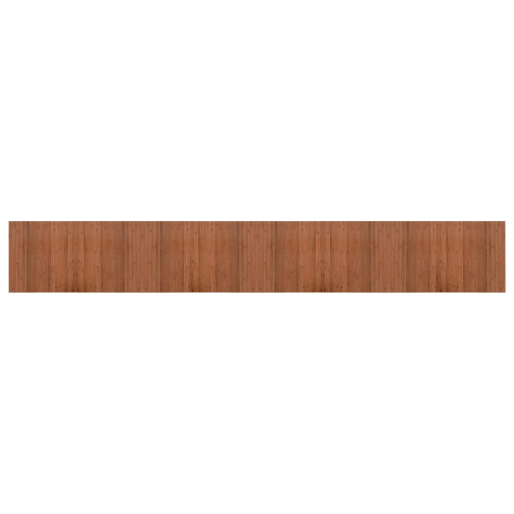 Tapis rectangulaire marron 60x400 bambou - 2