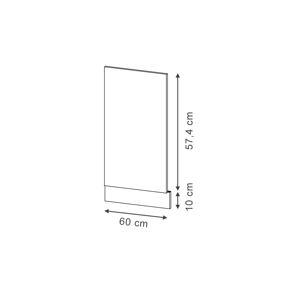 Vicco Panel przedni Fame-Line, Biały domek wiejski, 60 cm bez blatu - 2