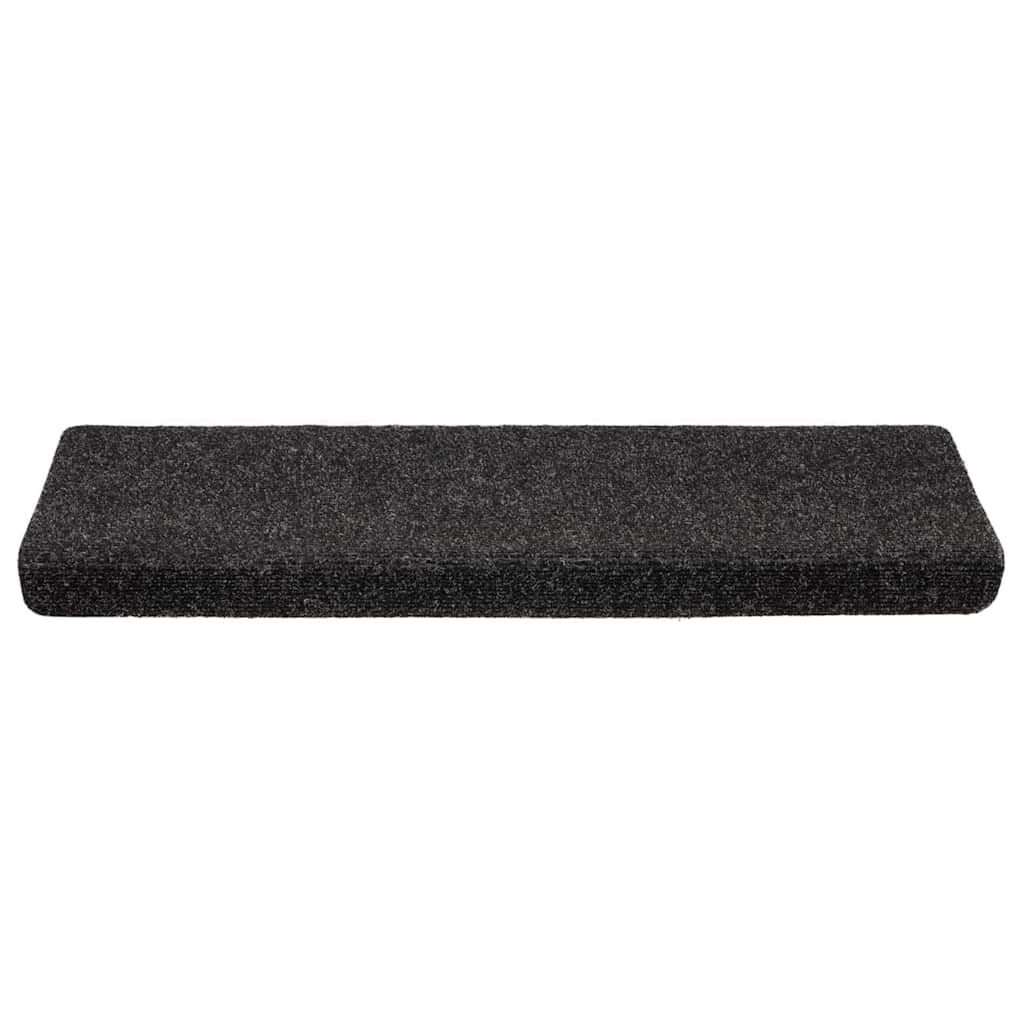 Tapis d'escalier autocollant 20 pcs | Paillasson d'escalier | Tapis de marche noir 65x21x4 cm CFW773431 - 3