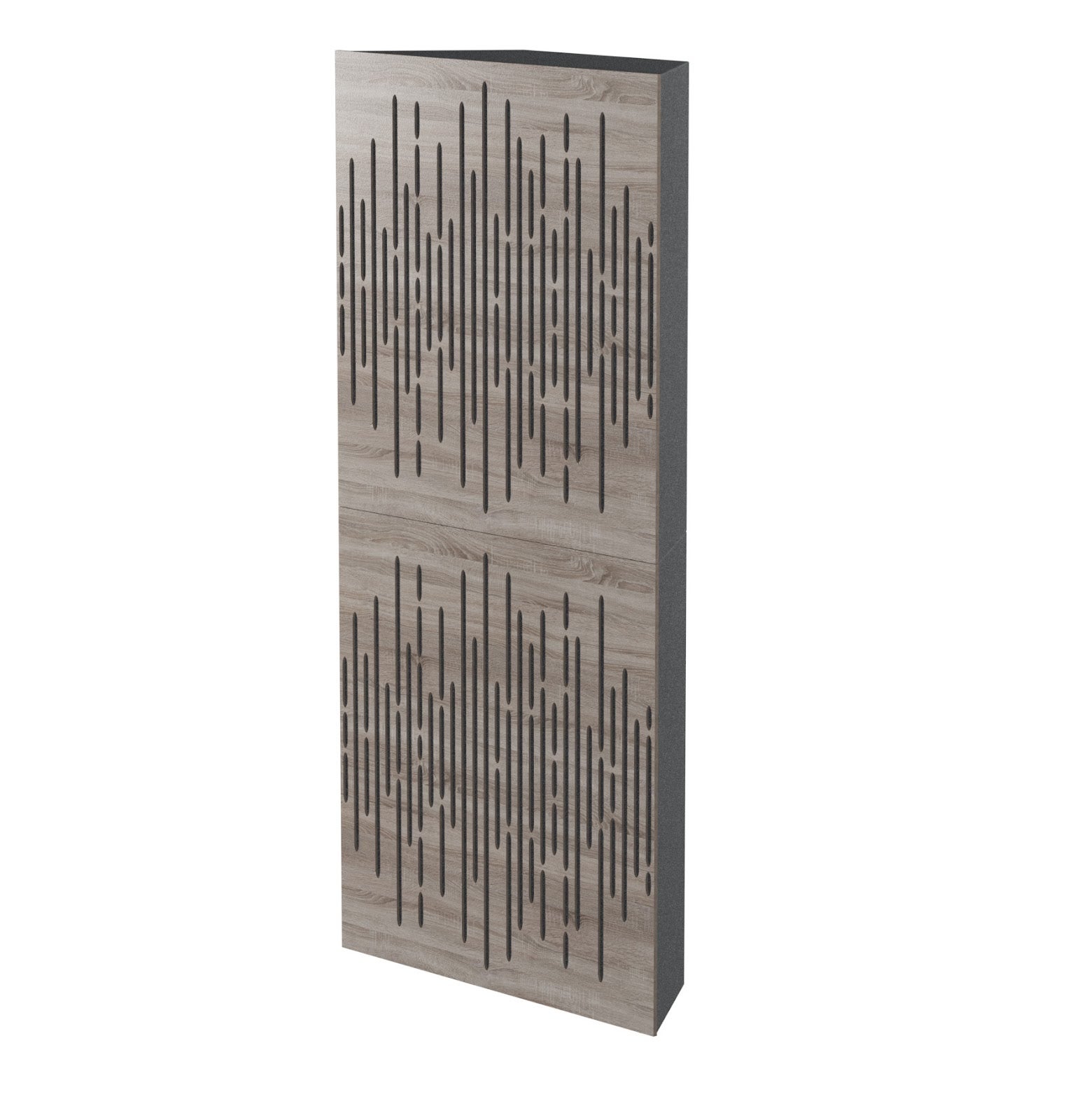 Lot de 2 Pièges à basses WAVE acoustiques insonorisants 50x50x15 cm -MDF perforé laminé et mousse acoustique -Sonoma - 4