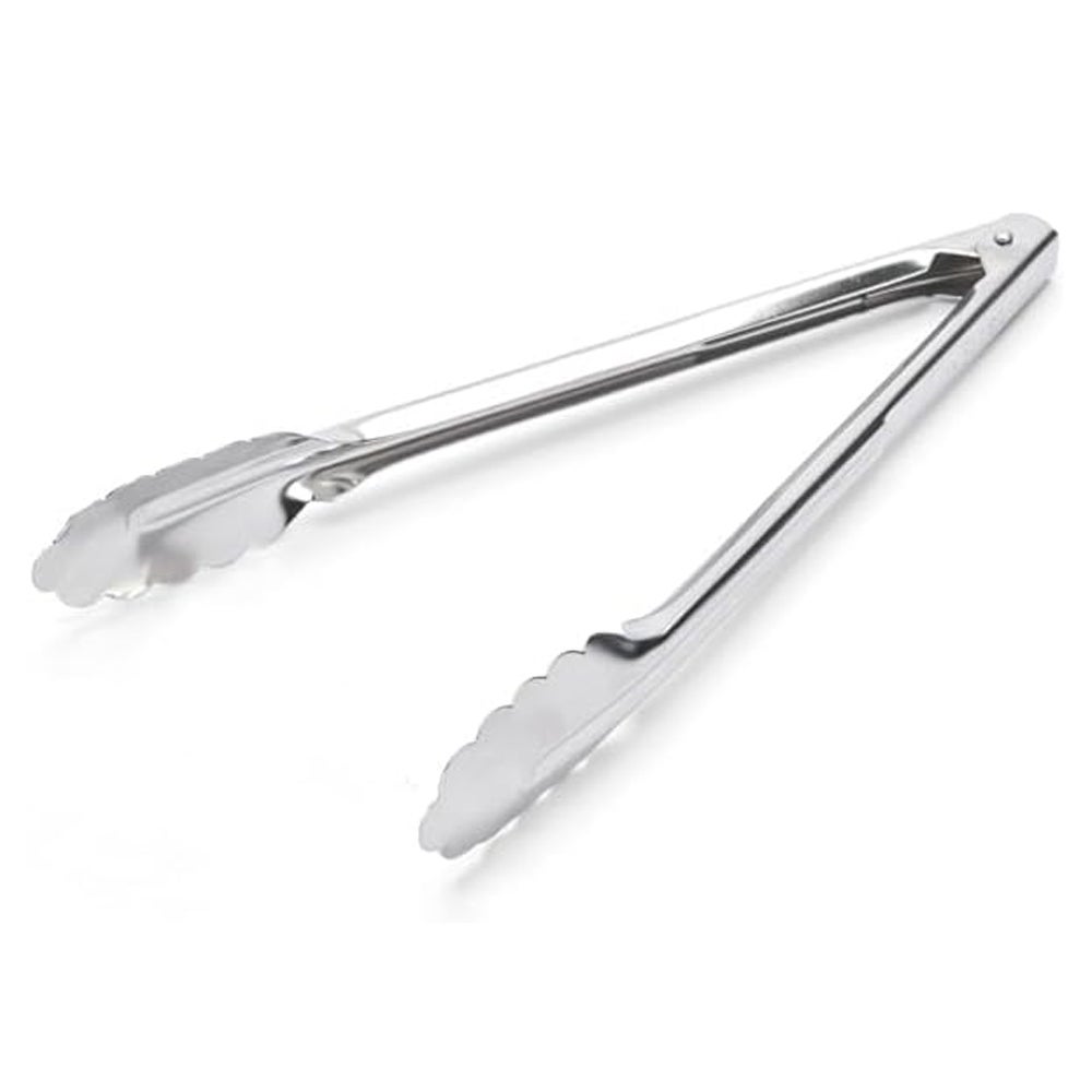 Szczypce do kawy ze stali nierdzewnej "Liście Dębu" - długość 24 cm -, Srebrne