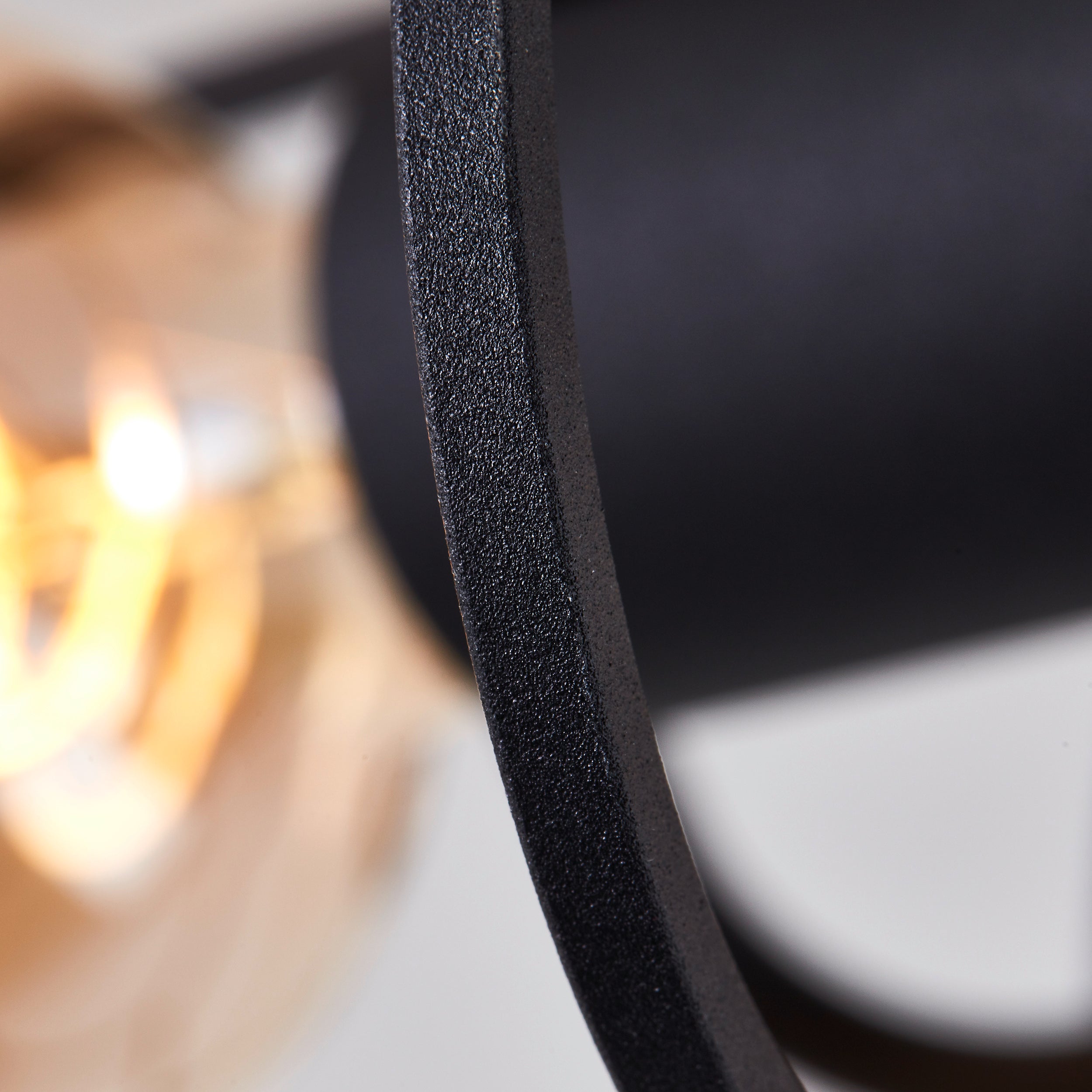 Brilliant Gwen lampa sufitowa 40cm antyczne drewno/czarny korundowy metal/brązowy bambus 2x A60, E27, 40 W - 4