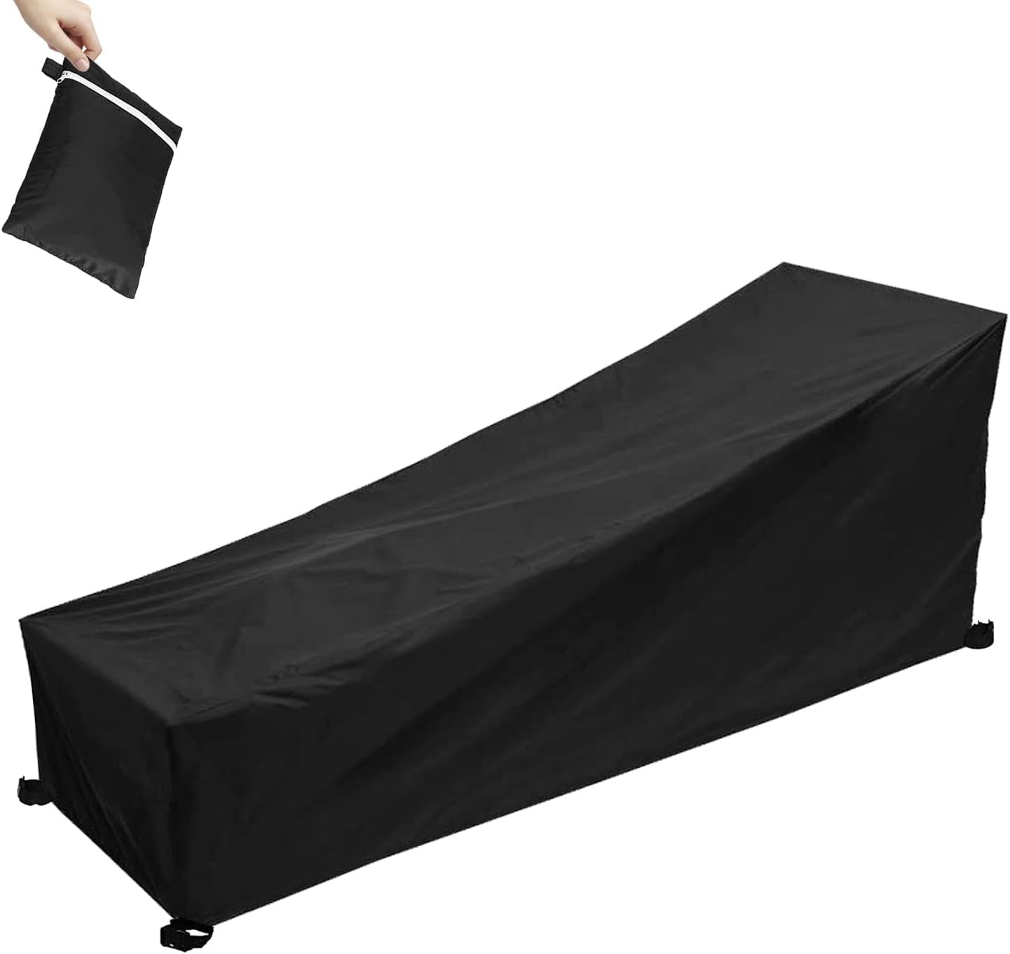 Pokrowiec na leżak, wodoodporny, wiatroszczelny i odporny na promieniowanie UV, wykonany z tkaniny Oxford 600D, odpowiedni do leżaków o wymiarach 200