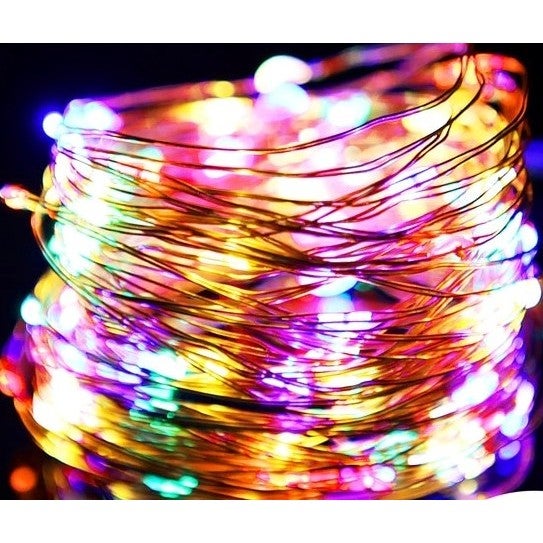 Ghirlanda luminoasa Craciun Flippy, 2 m, 20 LED-uri, multicolor, USB