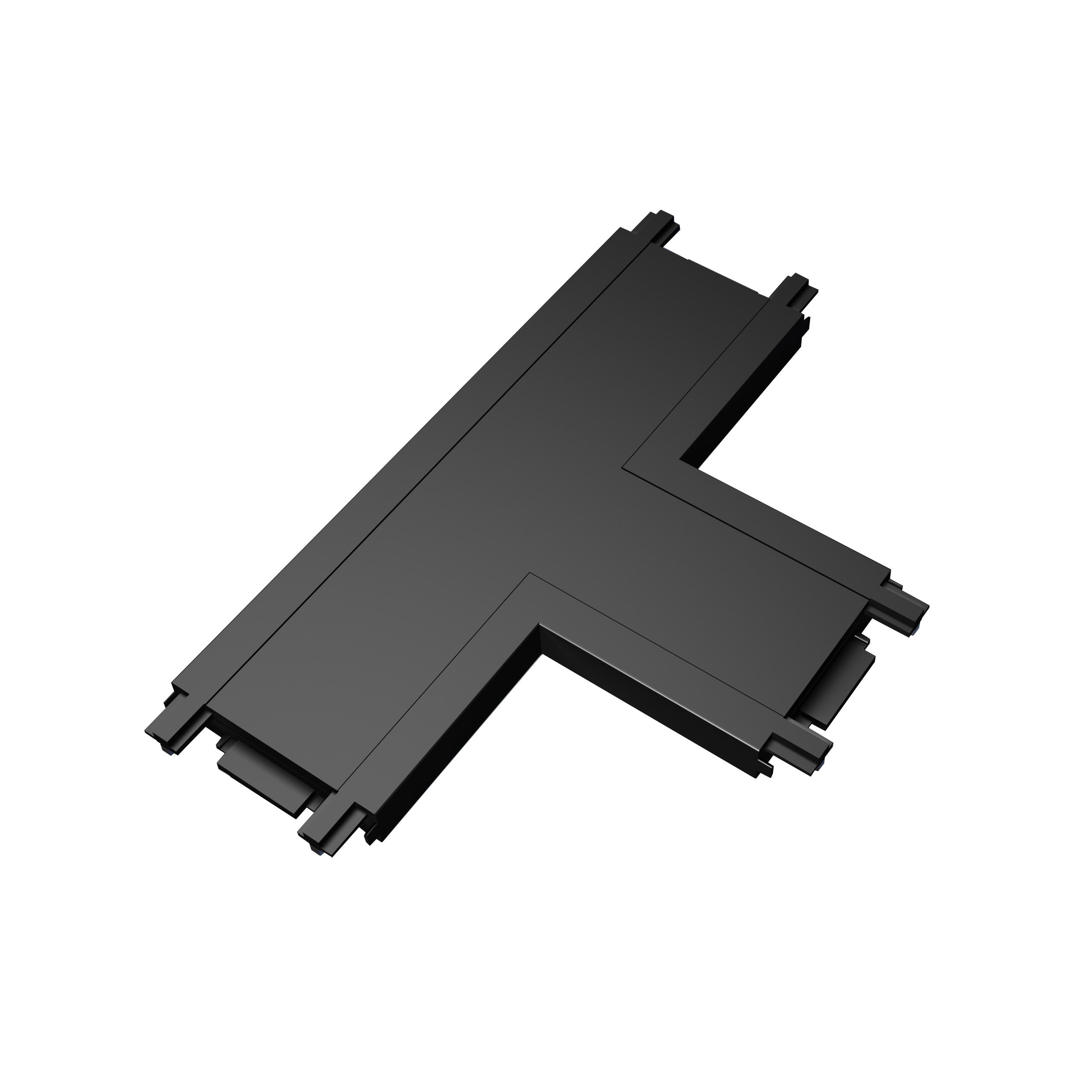 Łącznik Luxo 48V typ T IP20 do szynoprzewodu natynkowego czarny mat tracklight MasterLED