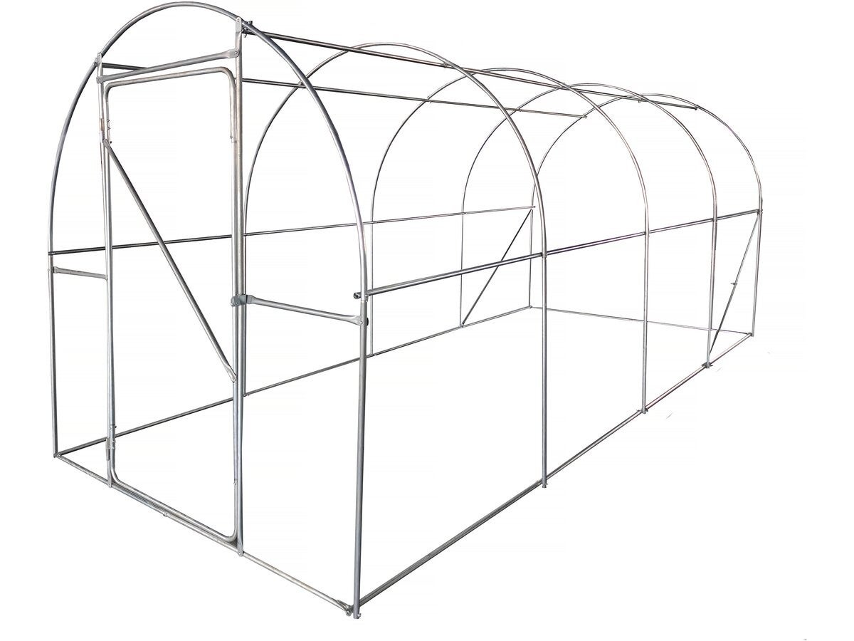 Serre tunelle de jardin avec porte 4,5 x 2 m 