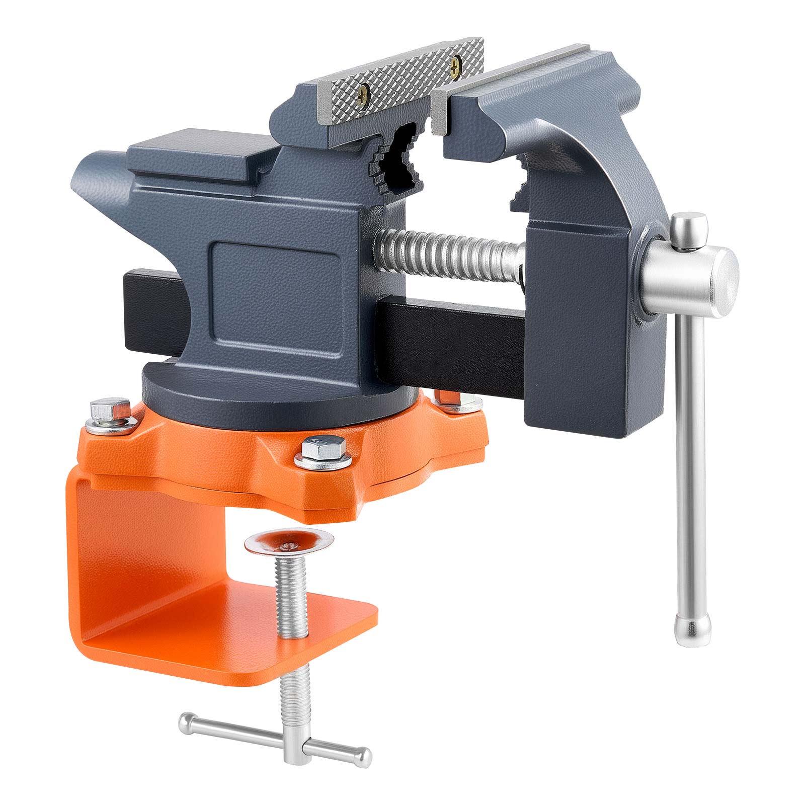 Menghină de banc VEVOR din fontă 114 mm, bază pivotantă 270°, eliberare rapidă, bază ridicată pentru prelucrarea lemnului și metalului