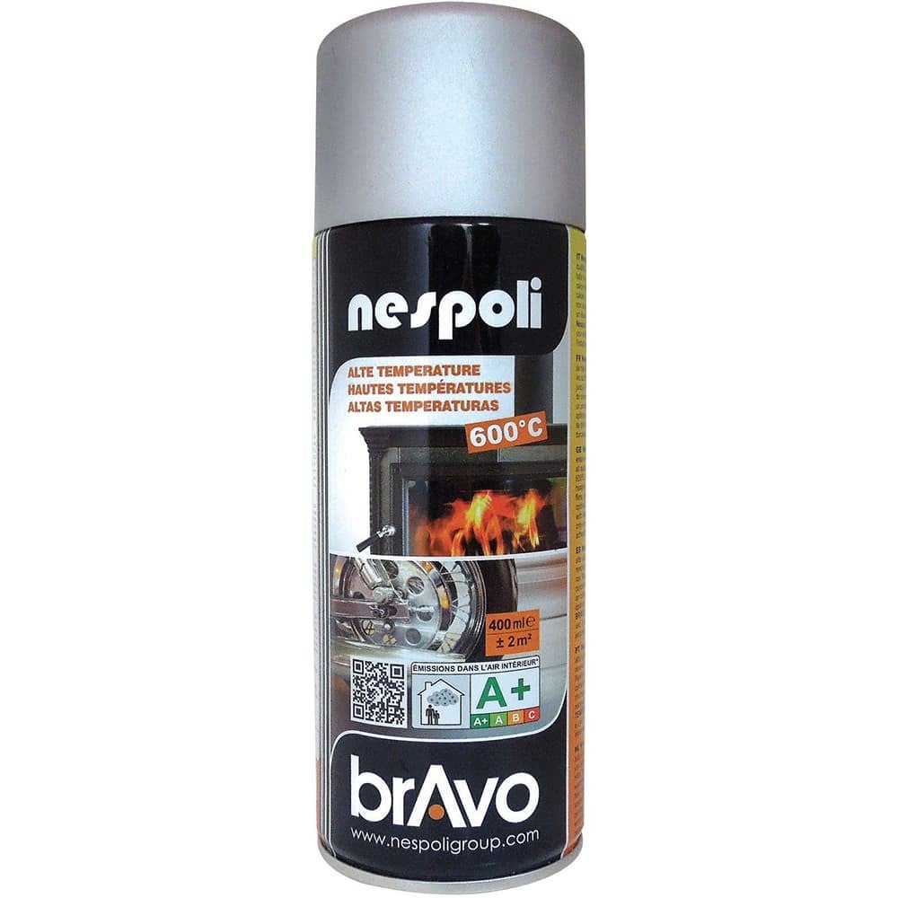 Peinture Aérosol Hautes Températures NESPOLI - Aluminium (180603) 0,4 L ...