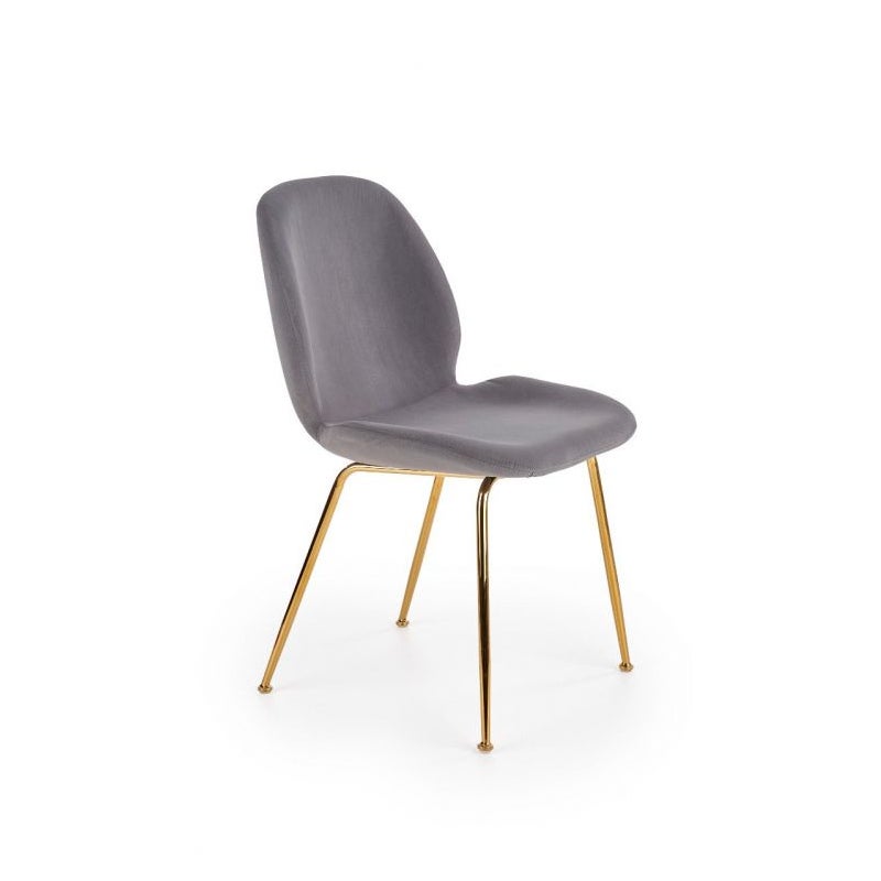 Krzesło tapicerowane K381 VELVET szare