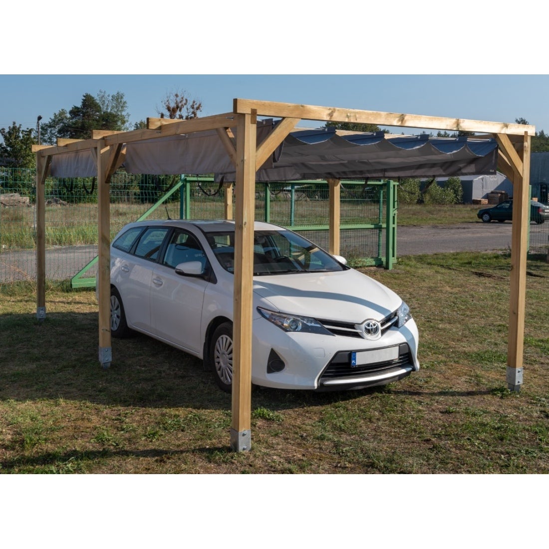 Carport, abri de voiture 3x5.1 m - 15.3 m2 - CAR1 - ALTANKA - 8