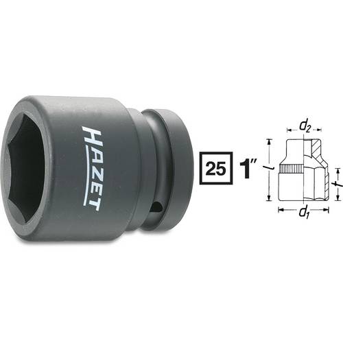 Llave De Vaso De Impacto KS Tools 515.1550 - 1/4", 14mm, Corta, Hexagonal, Para Uso Con Herramientas De Impacto