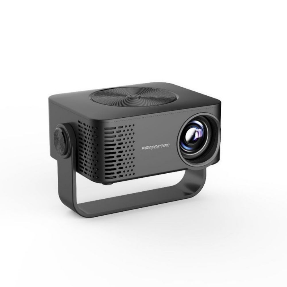 Mini projektor 1080p z Wi-Fi, przenośny projektor filmowy z obrotem o 360 stopni, automatyczna korekcja 150 ANSI, do laptopa/komputera PC
