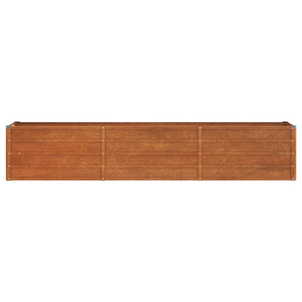 Jardinière - Lit surélevé de jardin - Pot de fleurs rouillé 240x40x45 cm acier corten Couleur évolue n1310l - 4
