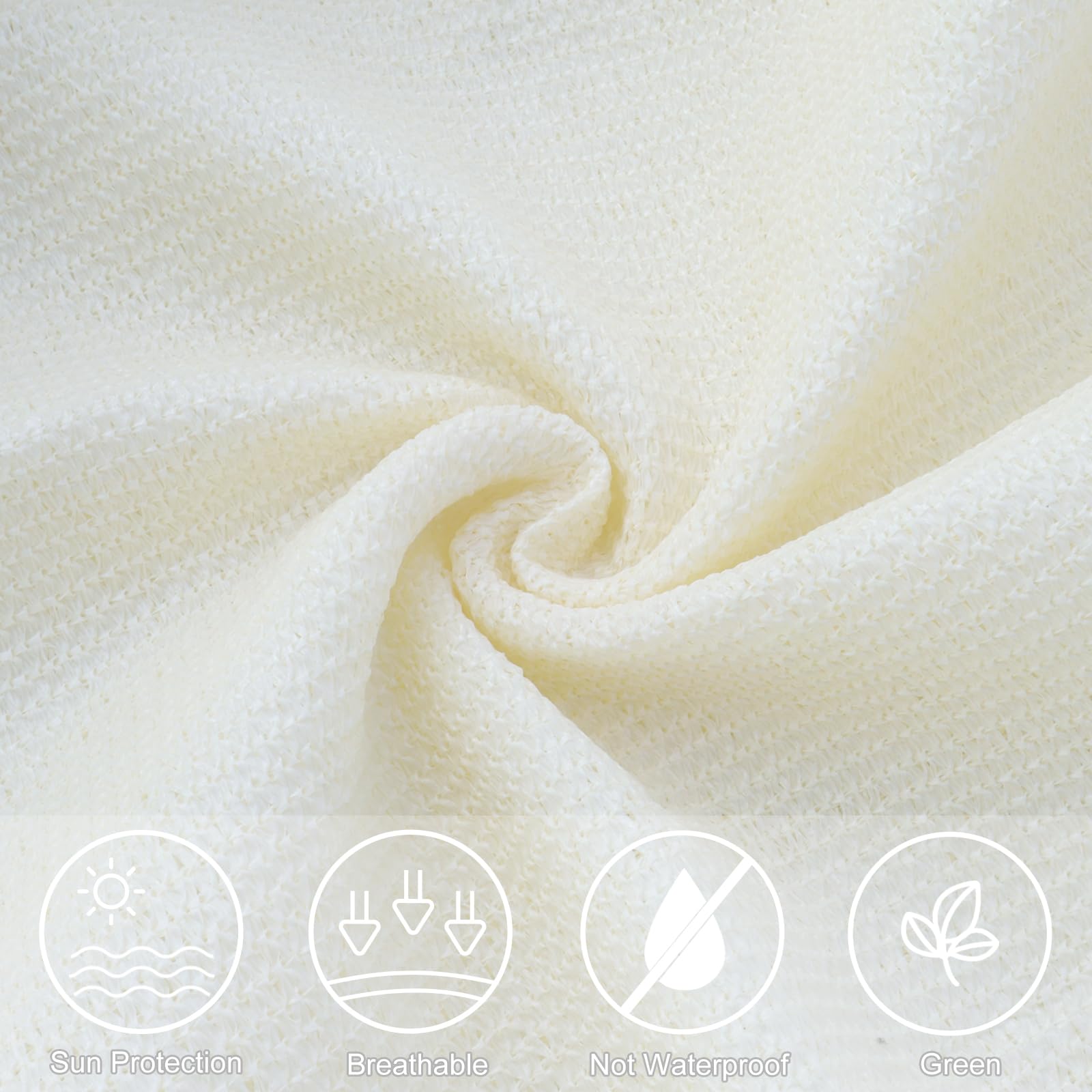 Vela Ombreggiante 2x3 M Bianca - Triangolare, Impermeabile, Anti-UV, Per Giardino, Terrazzo, Balcone