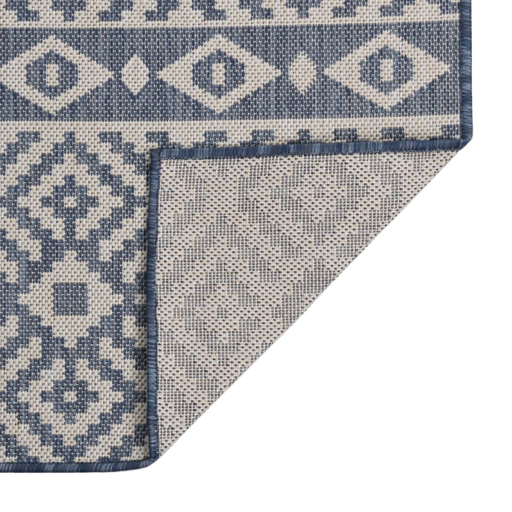 Couverture Tissée Mexicaine Oland – 44x68, Franges, Motif Aztèque, Multicolore