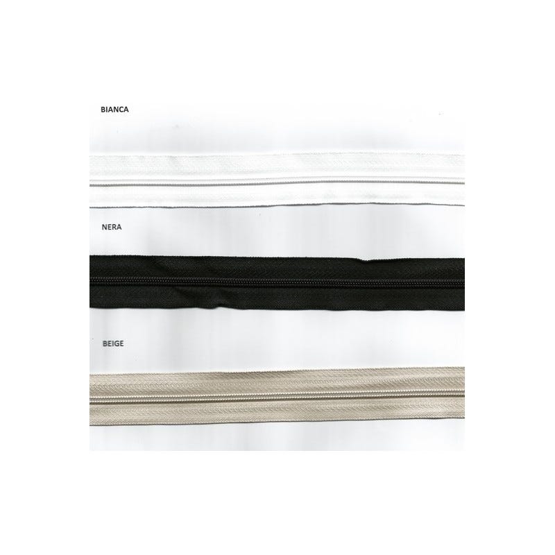 Cerniere Lampo N°3 75cm Nero - Set 2 Pezzi Separabili Con Cursore Metallico Per Abbigliamento - Foto 4