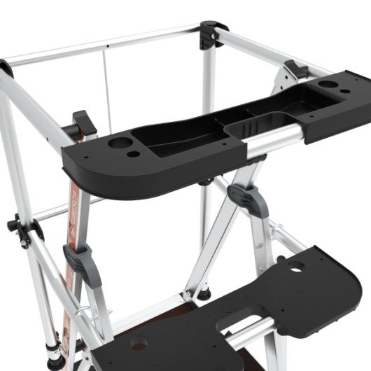 TUBESCA-COMABI - Plateforme légère et mobile - VELOCE - Garde-Corps Lisses - 4 marches - 3