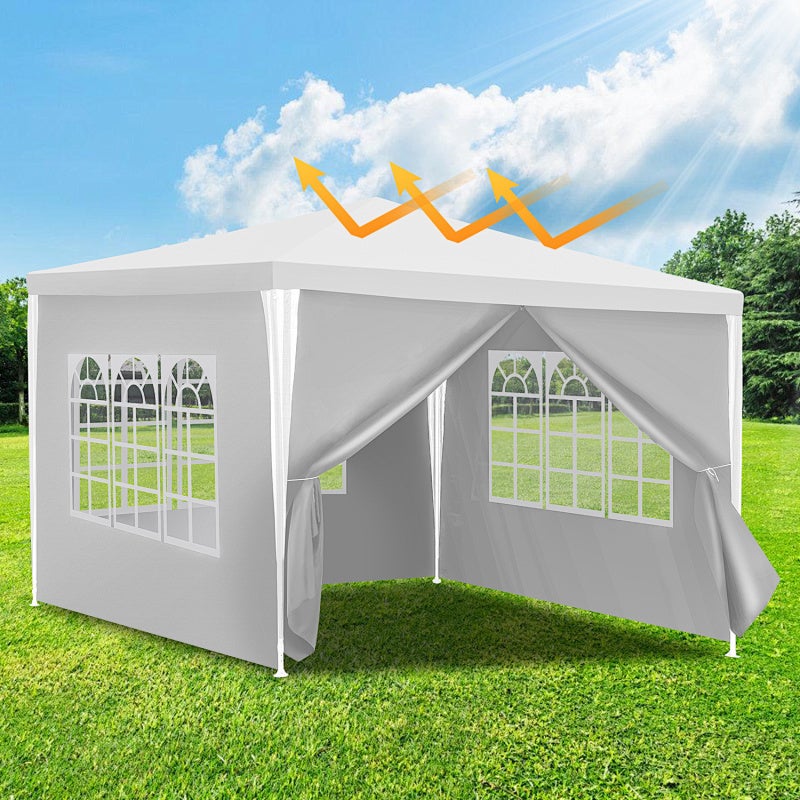 Altana ogrodowa 3*3 m, wodoodporna, biała