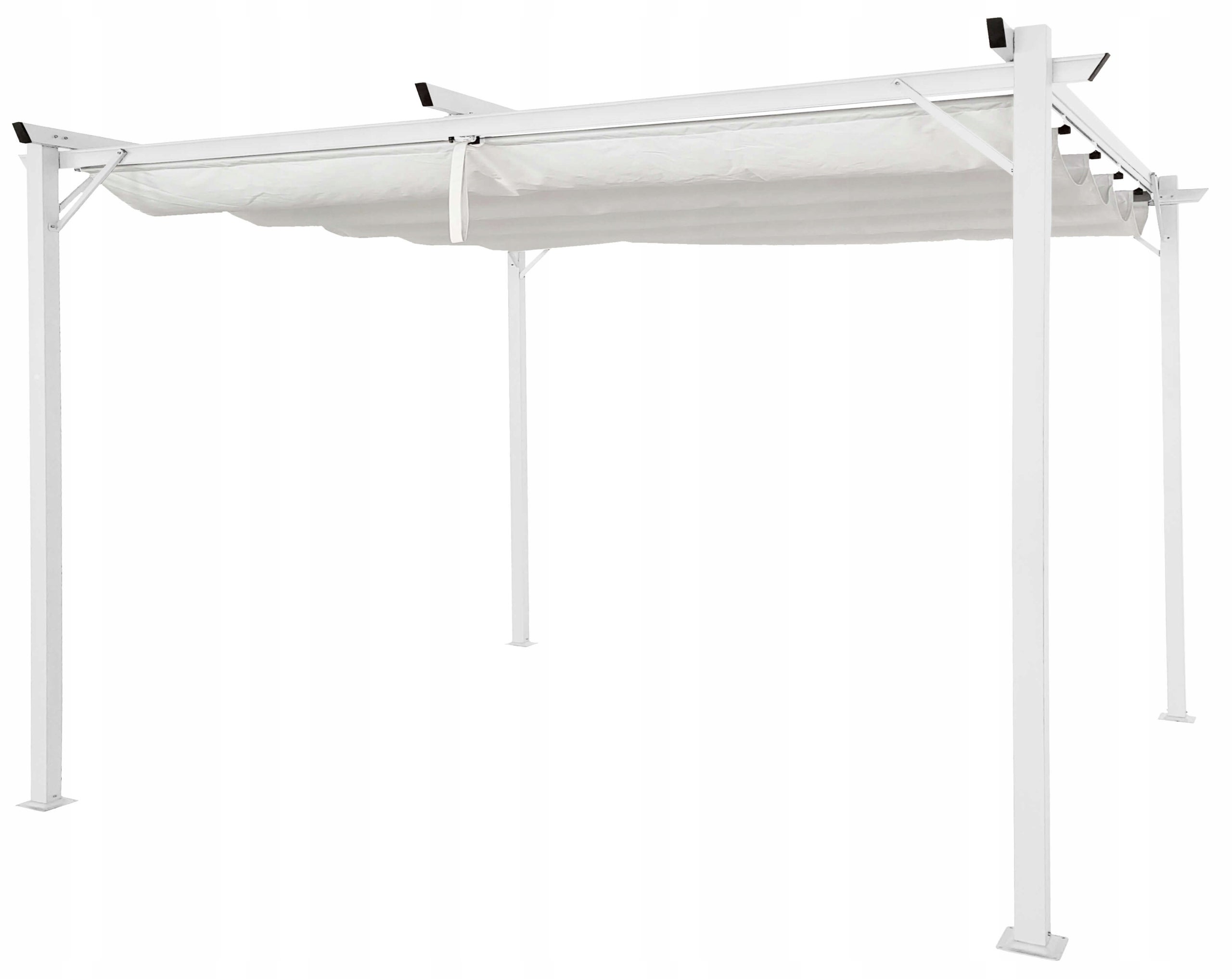 Pergola Tarasowa Altana SPRINT 4x3 3x4 Pawilon Metalowa Biała Ogrodowa Duża 1 szt