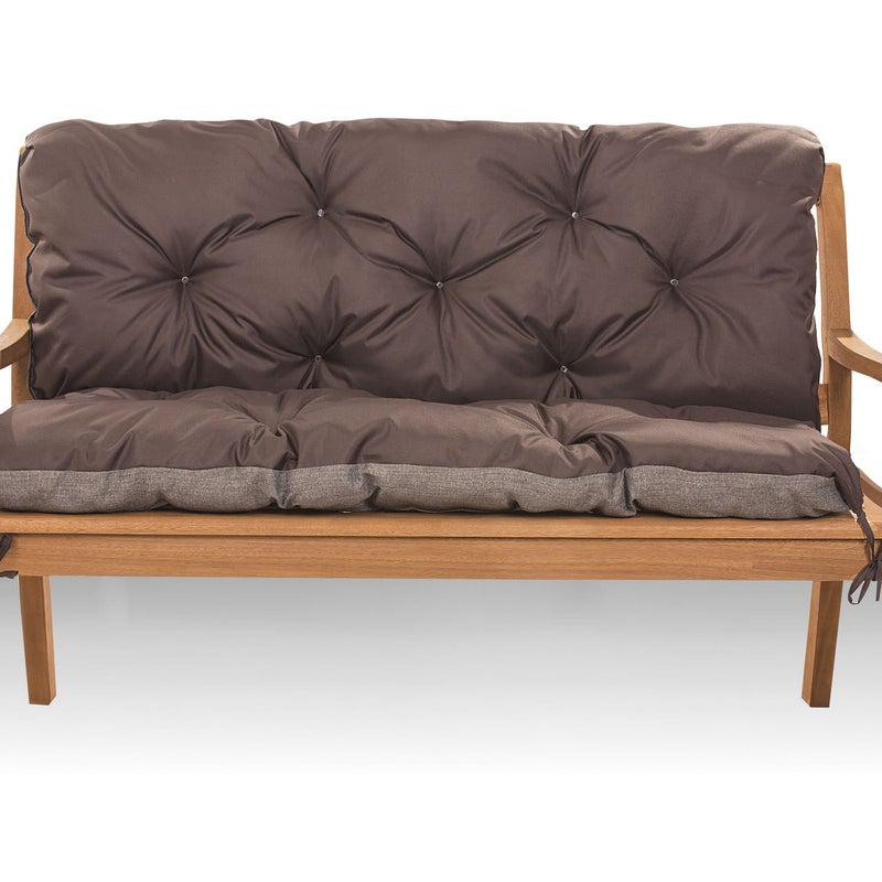 Poduszka ogrodowa na paletę 120x60x40cm poduszka na meble ogrodowe brązowa, poduszka na balkon taras, poducha ogrodowa na meble z palet