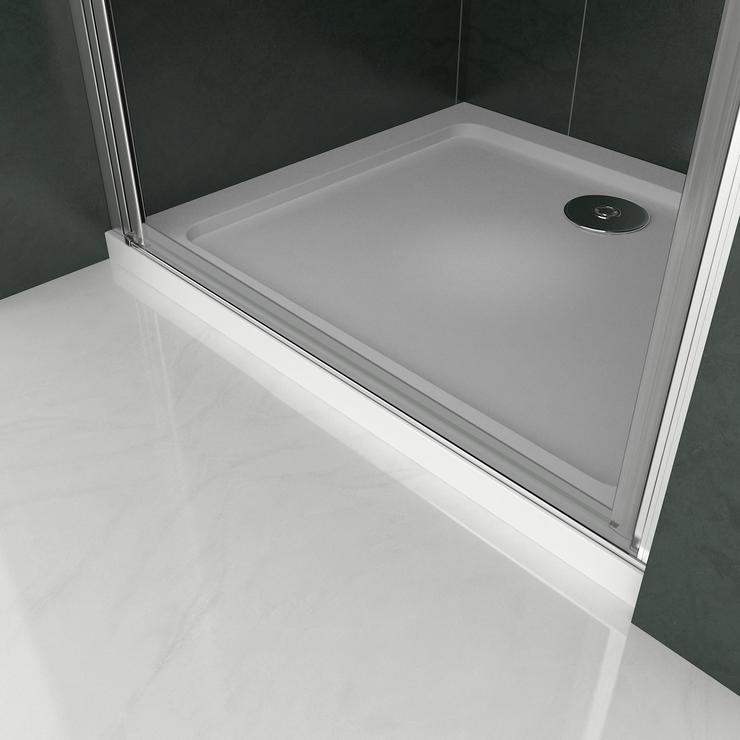 Aica Porte De Douche Pivotante 70x185cm En Niche En Verre Bande Central Dépoli Anticalcaire - 3