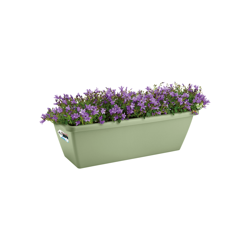 Elho Barcelona Balconnière 70 - Vert - L 70 x B 19 x H 16 cm - Balcon-extérieur - 100% recyclé - 2