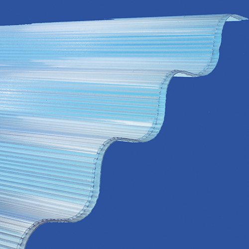 5 PLAQUES POLYCARBONATE ALVEOLAIRE GO 177/51 - EP.6MM TRANSPARENT - 1,52M X 0,92M