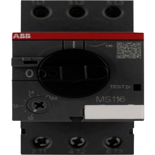 Disjoncteur de protection moteur réglable ABB MS 116-1,6 1SAM 250 000 R1006 690 V/AC 1.6 A 1 pc(s)