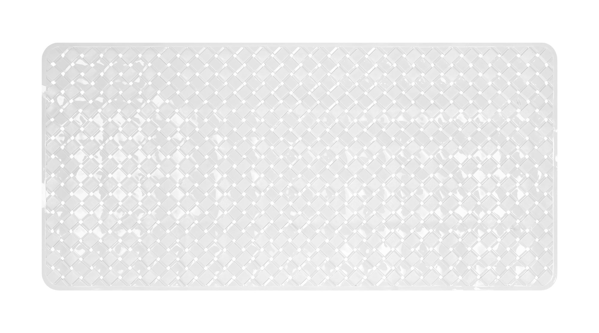 Spirella - Tappeto per Vasca in Schiuma PVC Modello Alaska - Tappeto da Bagno Antiscivolo con Ventose + Fori di Drenaggio Antimuffa - Bianco - 91 X 36 cm Spirella - Tappeto per Vasca in Schiuma PVC Modello Alaska - Tappeto da Bagno Antiscivolo con Ventose + Fori di Drenaggio Antimuffa - Bianco - 91 X 36 cm