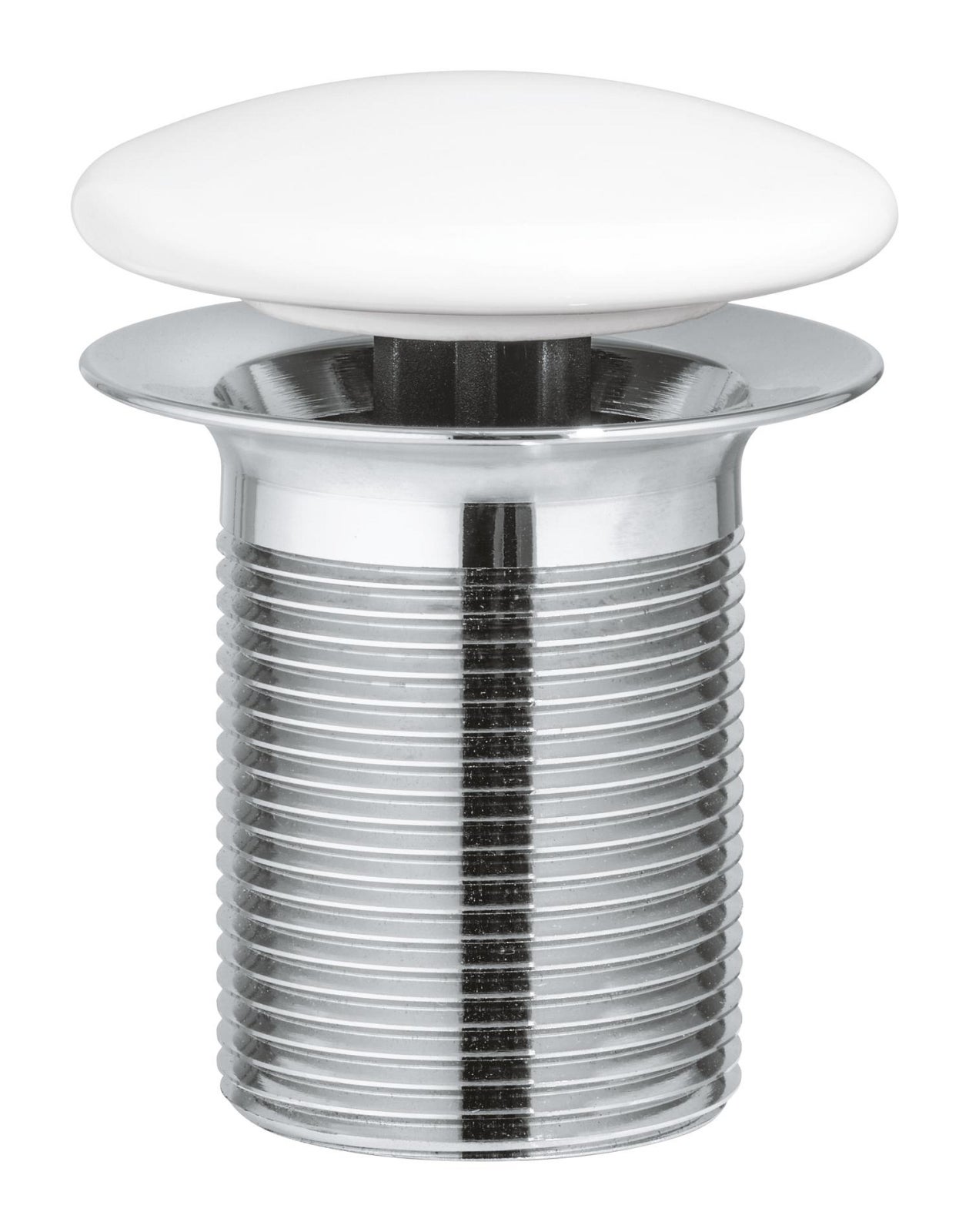 Ventil lavoar Grohe 103575SH00, Essence, G 5/4'', fara inchidere, capac ceramic, lucios, alb