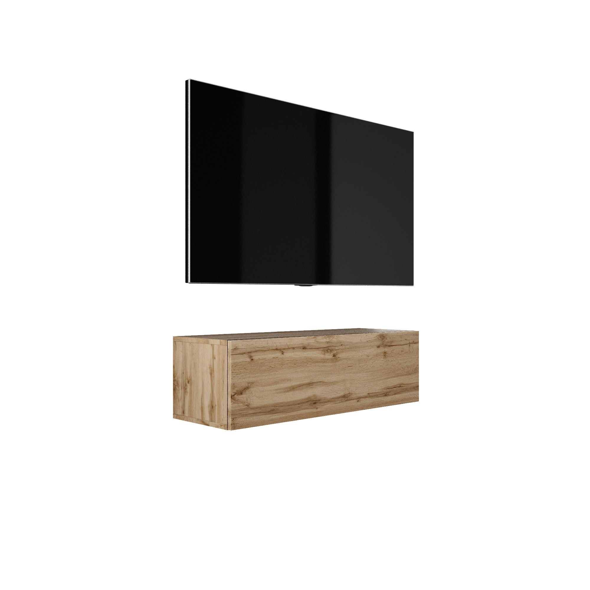Szafka RTV : Dąb Wotan, 100 x 32 x 34 cm