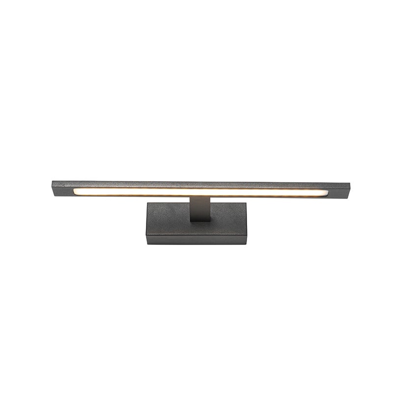 Qazqa moderne applique murale - Jerre - noir, led intégrée 22w incluse, Integrated led, 2700k, blanc chaud, 41.5cm, IP44, idéal - 8