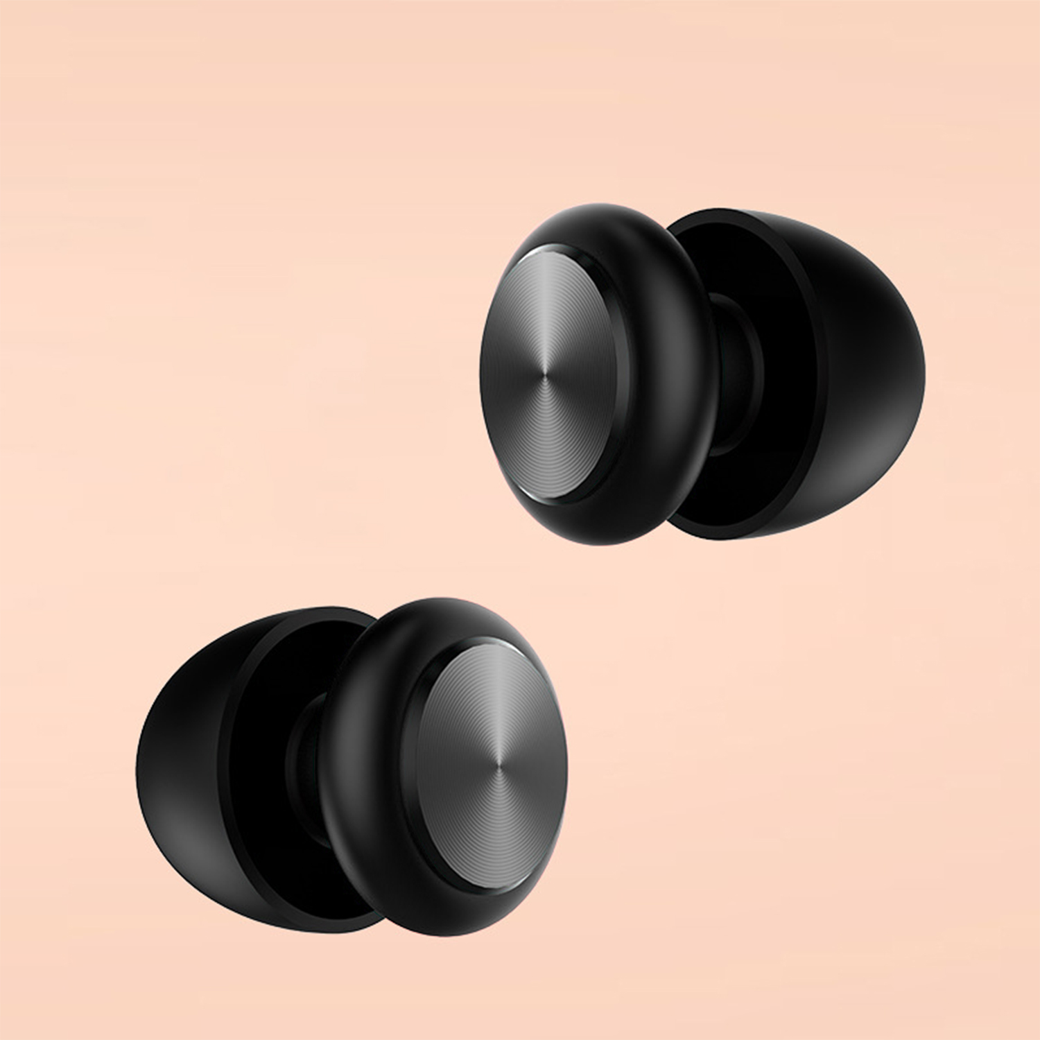 Tampões auditivos redutores de ruído em silicone macio Black - 6